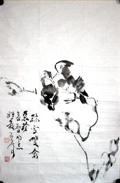 魏启后-瑞雪双禽.jpg