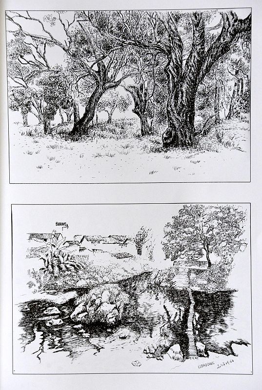 2014年2月13日，山东省茌平县钢笔画家李保强钢笔画作品集部分作品。
