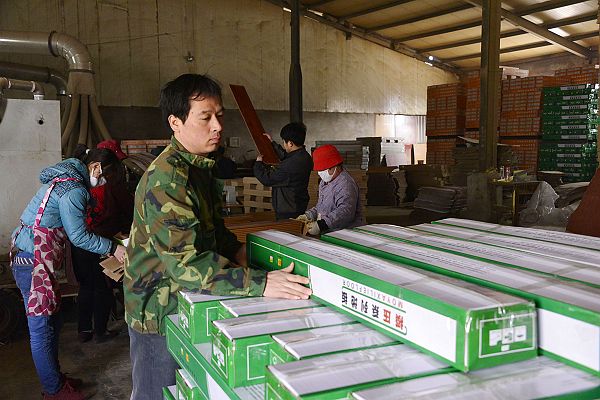 山东省茌平县凯瑞装饰材料有限公司生产车间