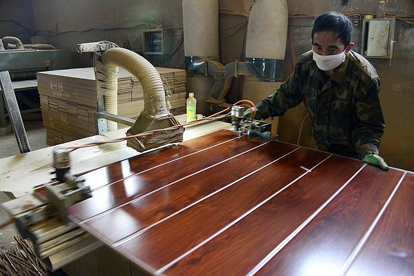 山东省茌平县凯瑞装饰材料有限公司生产车间