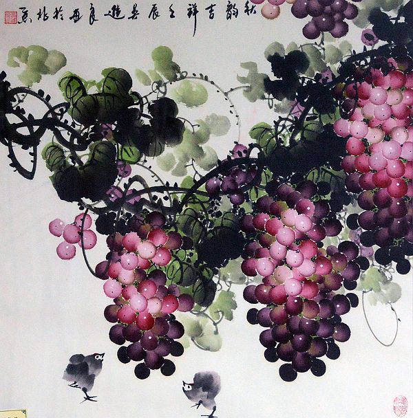 国礼画家吴进良的部分作品。