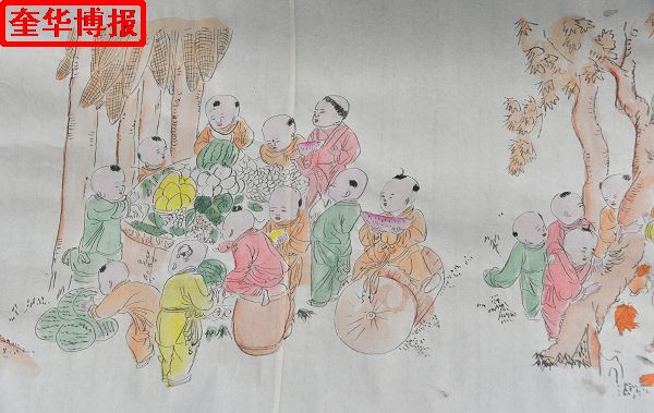 2014年9月22日， 今年89岁的山东省茌平县杜郎口镇张海子村老画家张宗源的绘画作品