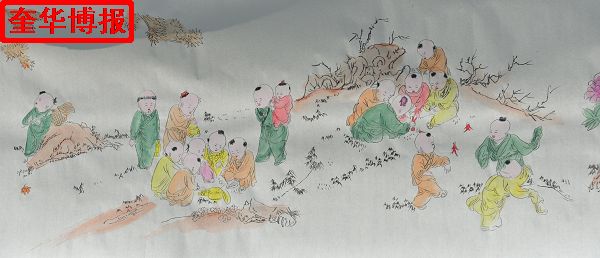 2014年9月22日， 今年89岁的山东省茌平县杜郎口镇张海子村老画家张宗源的绘画作品