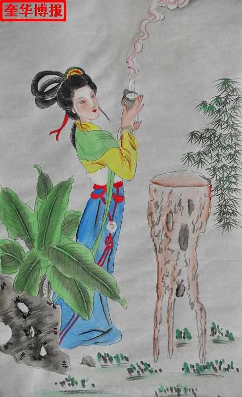 2014年9月22日， 今年89岁的山东省茌平县杜郎口镇张海子村老画家张宗源的绘画作品