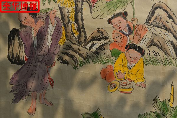 2014年9月22日， 今年89岁的山东省茌平县杜郎口镇张海子村老画家张宗源的绘画作品
