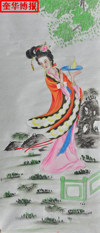 2014年9月22日， 今年89岁的山东省茌平县杜郎口镇张海子村老画家张宗源的绘画作品
