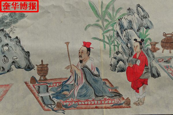 2014年9月22日， 今年89岁的山东省茌平县杜郎口镇张海子村老画家张宗源的绘画作品