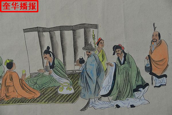 89岁老翁张宗源手绘醉仙图局部