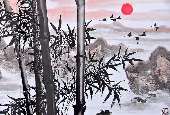 奎华播报：李德茂墨竹书法作品选