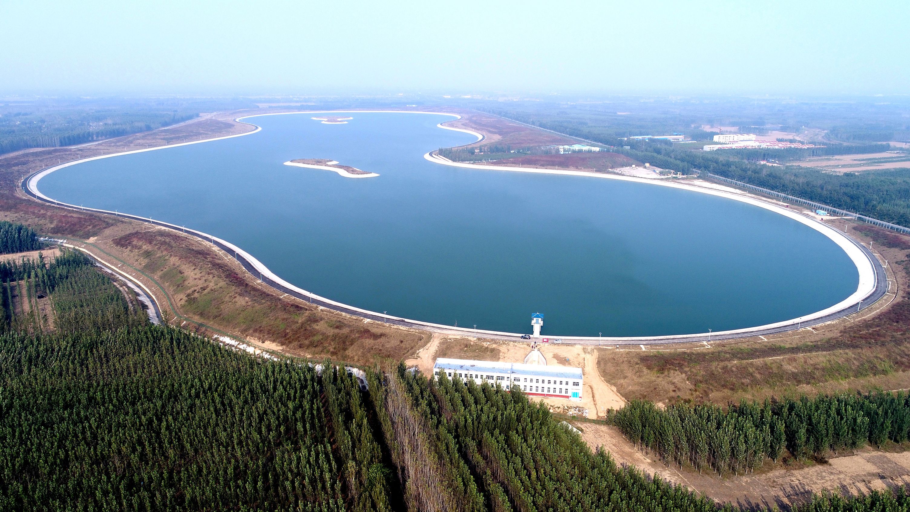 2017年10月20日，山东省茌平县贾寨镇茌平如意湖美景。