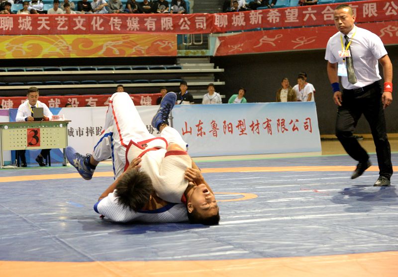 2019年9月16日，2019年全国中国式摔跤U17青年锦标赛在山东聊城开幕比赛现场。 (47).JPG