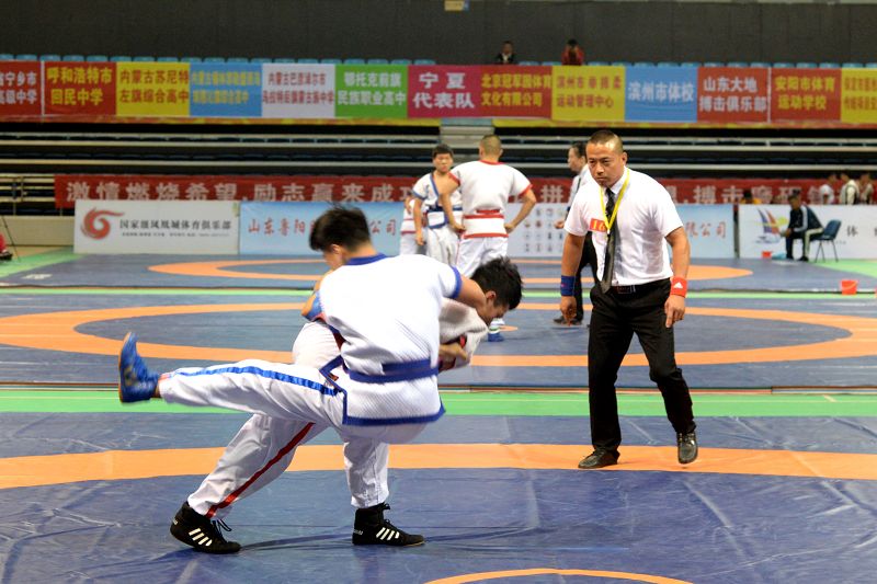 2019年9月16日，2019年全国中国式摔跤U17青年锦标赛在山东聊城开幕比赛现场。 (54).JPG