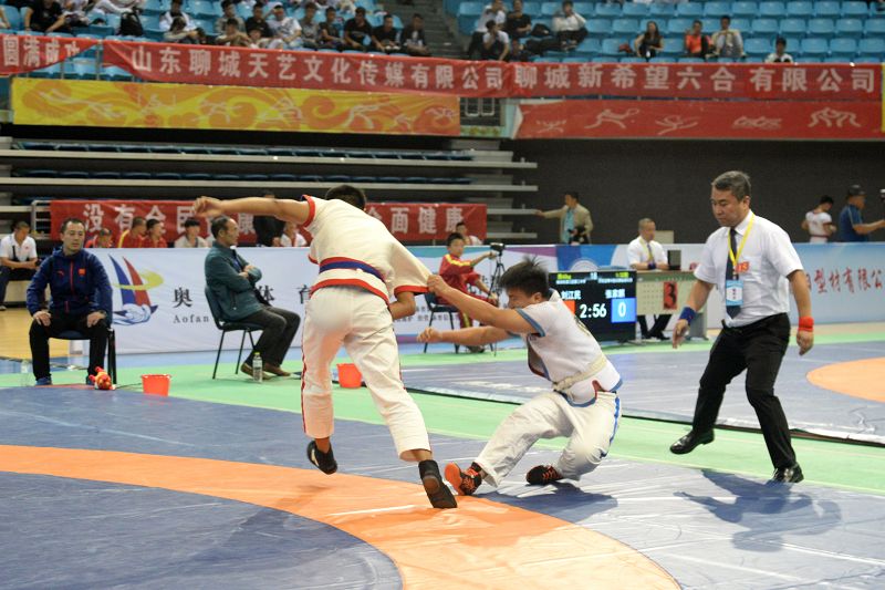 2019年9月16日，2019年全国中国式摔跤U17青年锦标赛在山东聊城开幕比赛现场。 (62).JPG