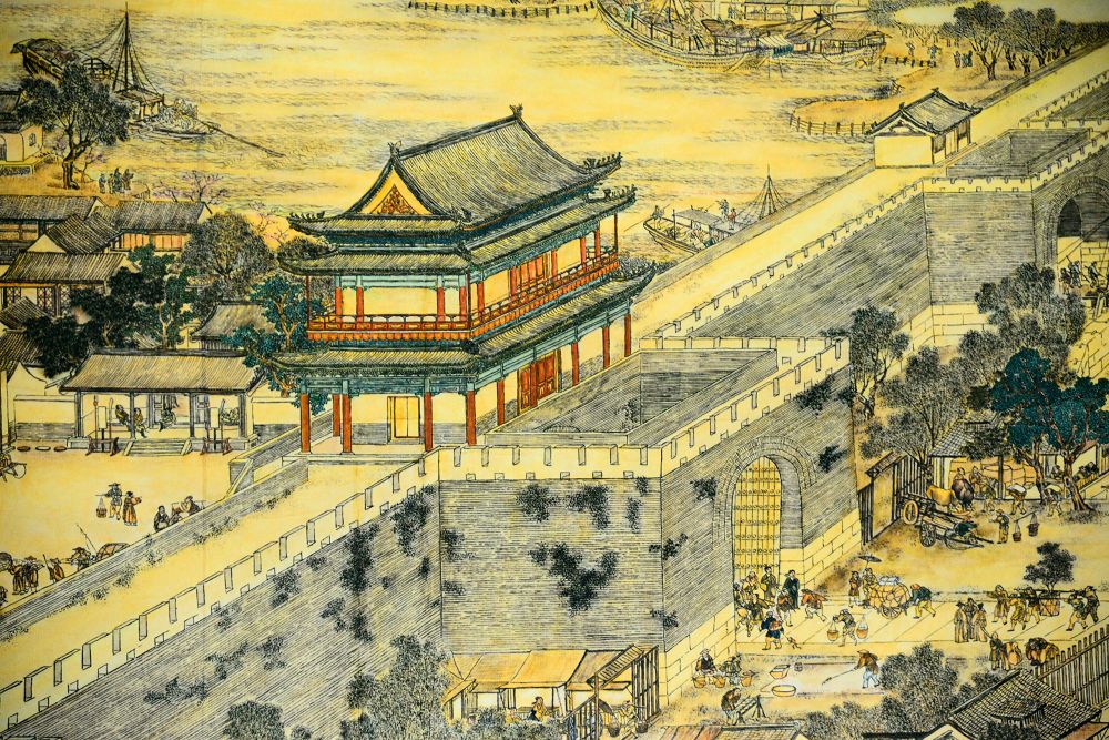 2019年10月24日，画家巫世林临摹创作的清明上河图局部。 (9).JPG