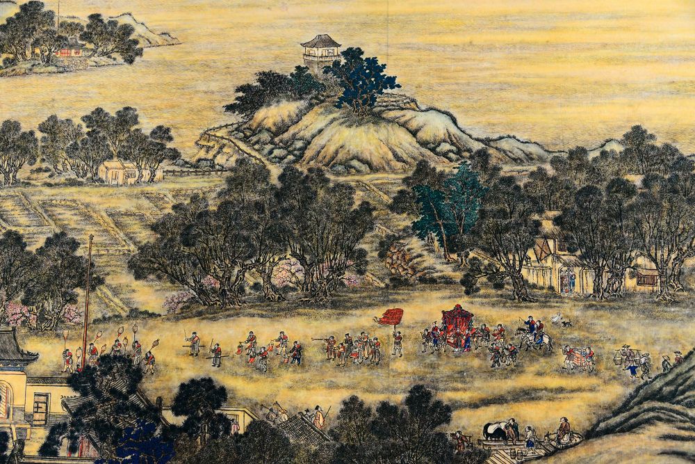 2019年10月24日，画家巫世林临摹创作的清明上河图局部。 (11).JPG