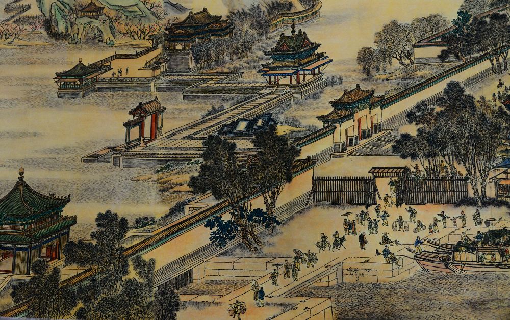 2019年10月24日，画家巫世林临摹创作的清明上河图局部。 (16).JPG