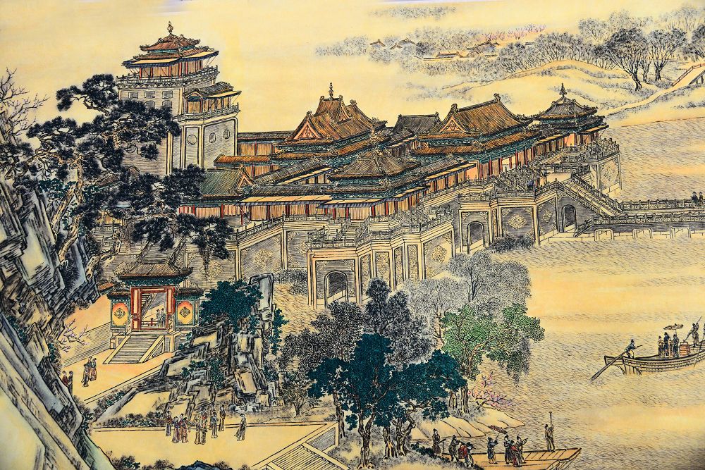 2019年10月24日，画家巫世林临摹创作的清明上河图局部。 (18).JPG