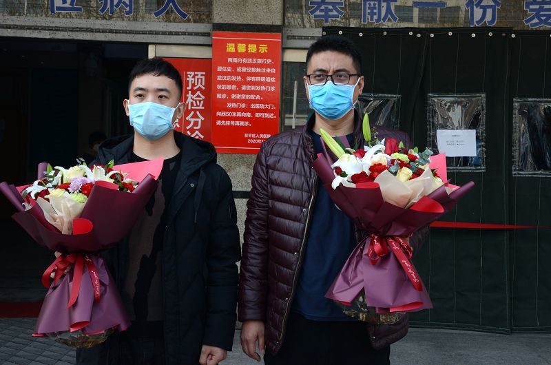 2020年2月20日，山东省茌平区人民医院为杨华、赵冲同医生援助武汉送行现场。 (6).JPG